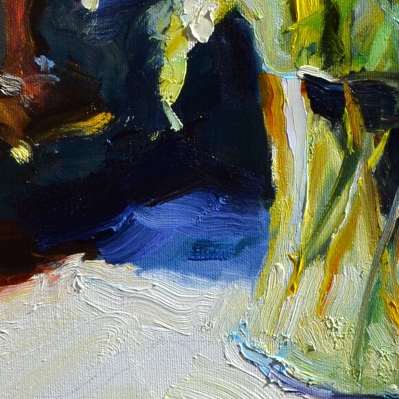 HYDRANGEAS AND ROSES | Oil on Canvas Painting - Picture 8 of 11